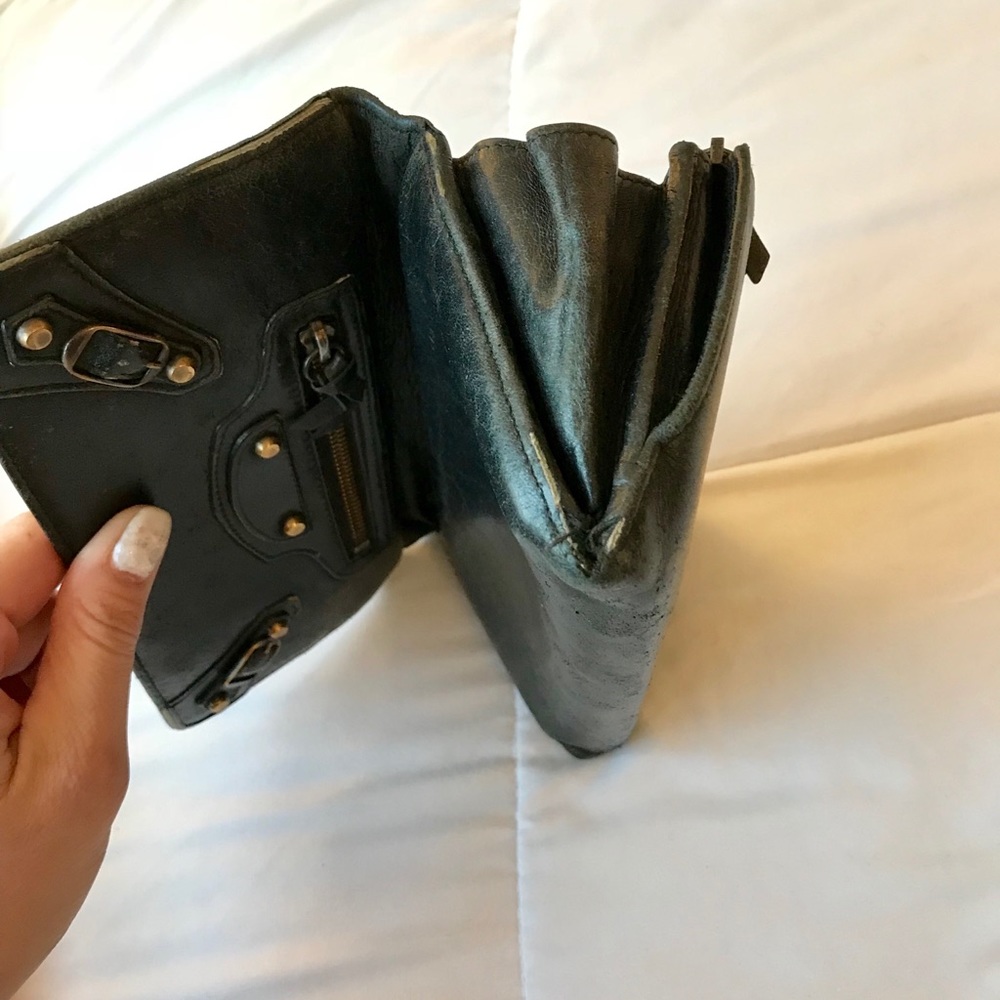 Balenciaga black leather wallet clutch - Picture 7 of 8